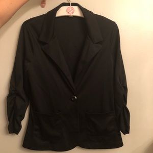 Black suit jacket